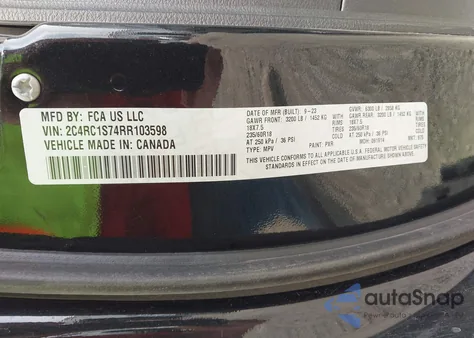2024 Chrysler Pacifica Hybrid Premium S Appearance Pkg from USA, damaged, VIN 2C4RC1S74RR103598
